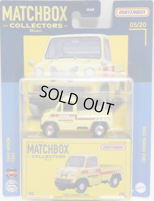 画像1: 2022 MATCHBOX COLLECTORS【1963 HONDA T360】LT.YELLOW/RR(お一人様1点まで） (予約不可）