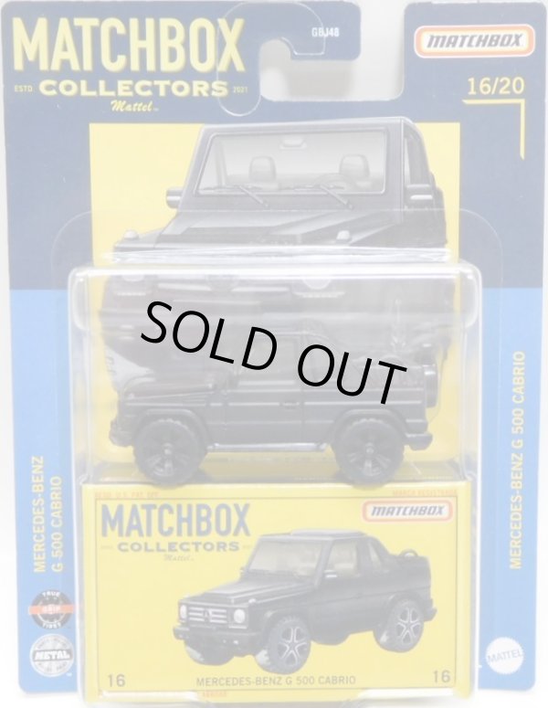 画像1: 2021 MATCHBOX COLLECTORS　【MERCEDES-BENZ G 500 CABRIO】FLAT BLACK/RR (予約不可）