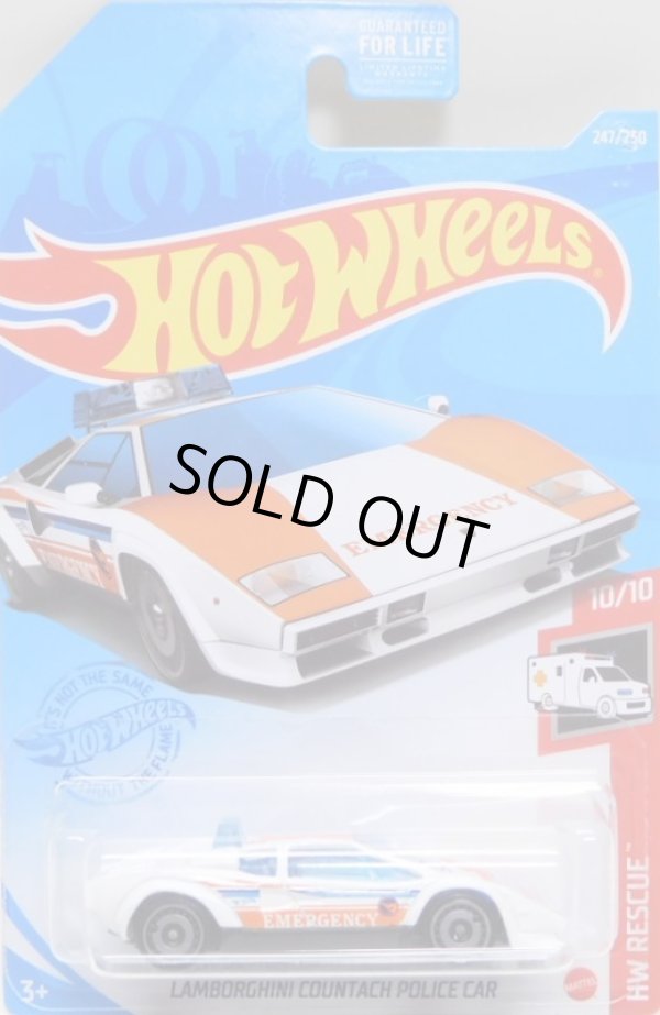 画像1: 2021 TREASURE HUNTS 【LAMBORGHINI COUNTACH POLICE CAR】WHITE/DD (お一人様1点まで）（予約不可）