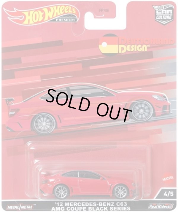 画像1: 2022 HW CAR CULTURE "DEUTSCHLAND DESIGN" 【'12 MERCEDES-BENZ C63 AMG COUPE BLACK SERIES】RED/RR