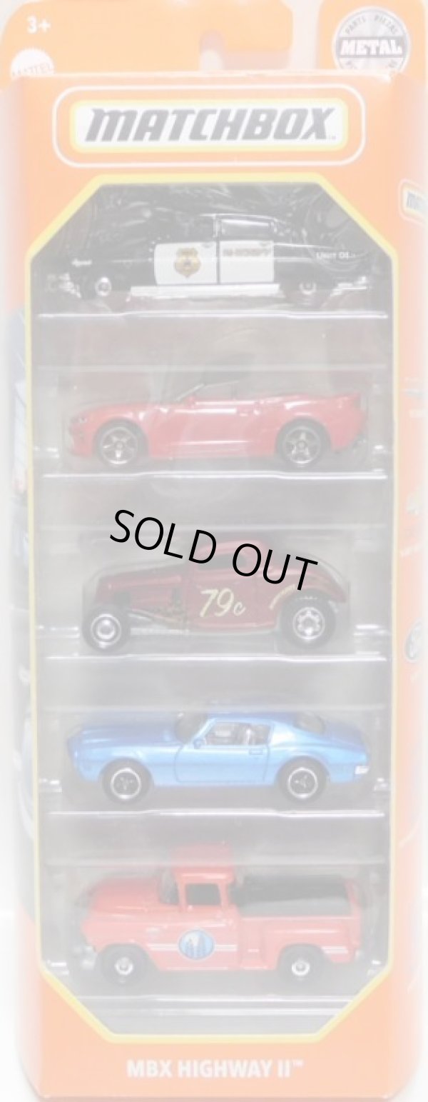 画像1: 2022 MATCHBOX 5PACK 【MBX HIGHWAY II】1951 Hudson Hornet/'16 Chevy Camaro Convertible/'33 Ford Coupe/1971 Pontiac Firebird Formula/1957 GMC Stepside