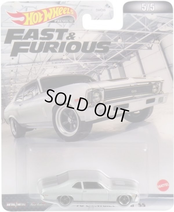 画像1: 【仮予約】PRE-ORDER -  2022 RETRO ENTERTAINMENT "FAST & FURIOUS" 【'70 CHEVROLET NOVA SS】SILVER/RR (6月中旬入荷予定）