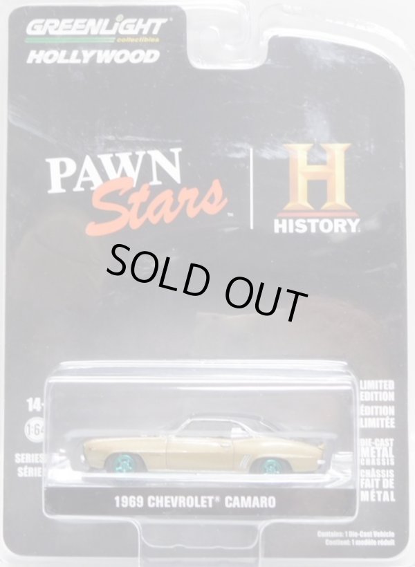 画像1: 2022 GREENLIGHT HOLLYWOOD SERIES 35 【1969 CHEVROLET CAMARO】CHAMPAGNE/RR(PAWN Stars) (GREEN MACHINE)