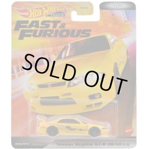 画像: 2022 RETRO ENTERTAINMENT 【"FAST & FURIOUS" NISSAN SKYLINE GT-R (BCNR33)】YELLOW/RR