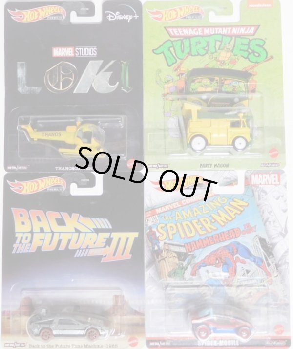 画像1: 【US版】2022 RETRO ENTERTAINMENT 【Bアソート 4種セット】THANOSCOPTER/PARTY WAGON/BACK YO THE FUTURE TIME MACHINE-1955/SPIDER-MOBILE