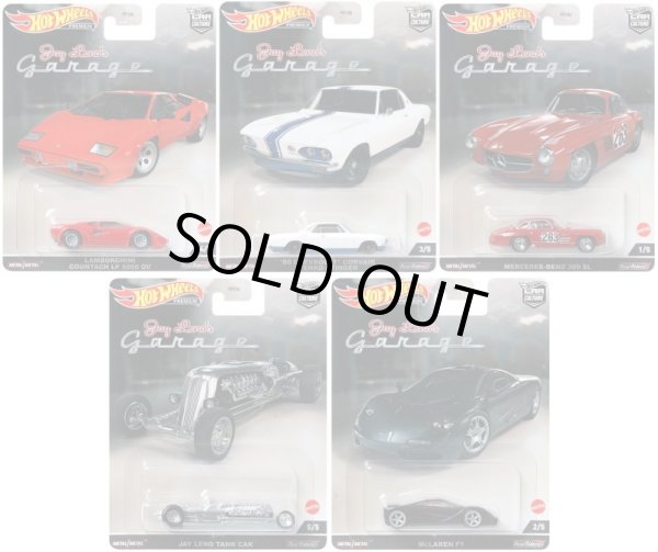 画像1: 2022 HW CAR CULTURE  【Nアソート "JAY LENO'S GARAGE" 5種セット】LAMBORGHINI COUNTACH LP 500QV/'66 CHEVROLET CORVAIR YENKO STINGER/MERCEDES-BENZ 300 SL/JAY LENO TANK CAR/McLAREN F1