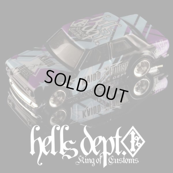 画像1: HELLS DEPT 2022 - DOUBLE LOSER[S] 【"KAIDO SEDAN" DATSUN BLUEBIRD 510 (カスタム完成品）】BLACK/RR （送料サービス適用外）