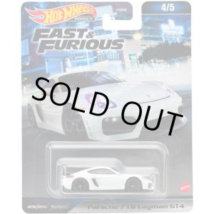 画像: 2023 HW FAST & FURIOUS (ワイルド・スピード) 【PORSCHE 718 CAYMAN GT4】 WHITE/RR