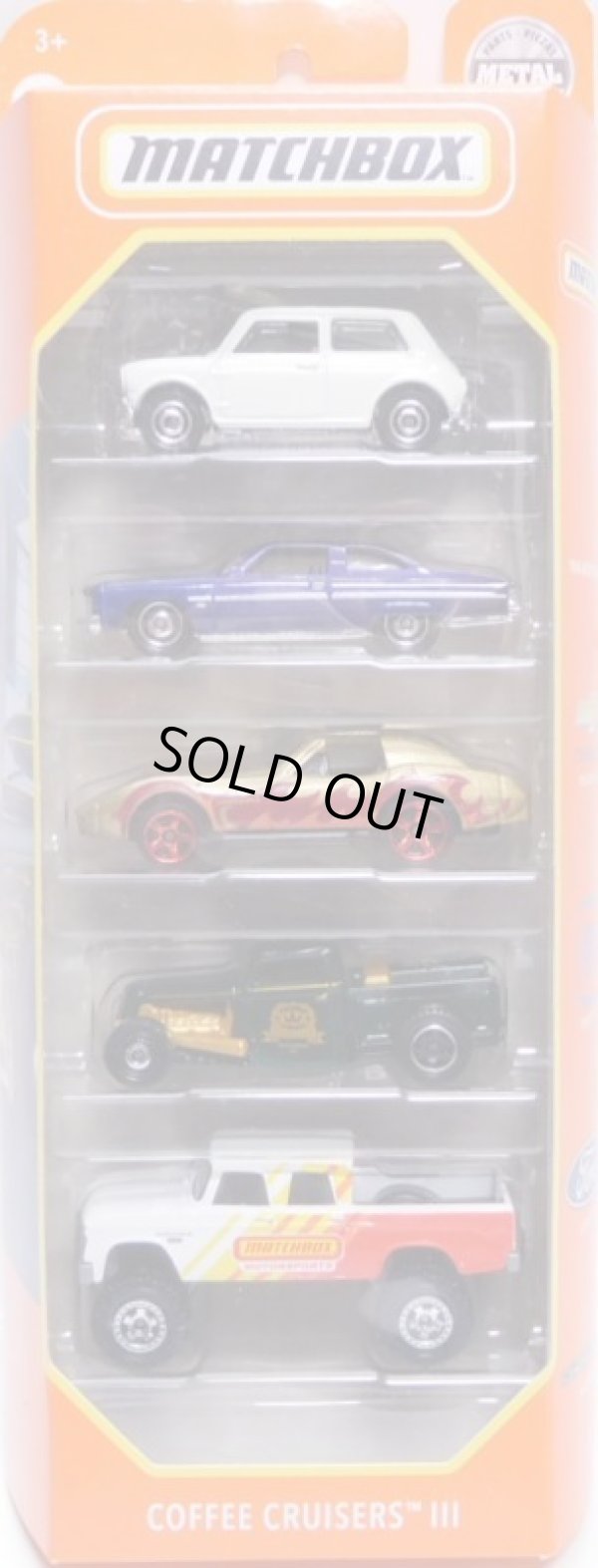 画像1: 2022 MATCHBOX 5PACK 【COFFEE CRUISERS III】1964 Austin Mini Cooper/1975 Chevy Caprice/Corvette T-Top/'35 Ford Pickup/1968 Dodge D200