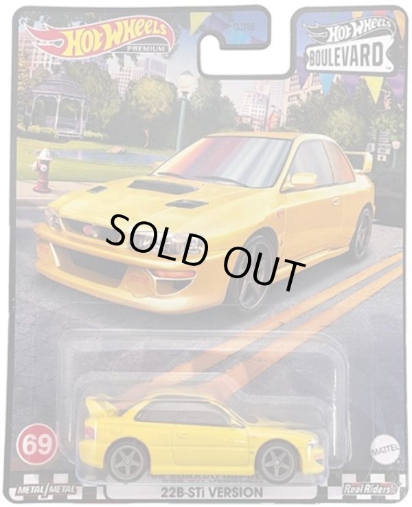 画像1: 2023 HW BOULEVARD 【'98 スバル インプレッサ 22B-STi バージョン】YELLOW/RR