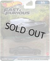 画像: 2023 HW FAST & FURIOUS (ワイルド・スピード) 【DODGE CHARGER SRT HELLCAT WIDEBODY】 BLACK/RR