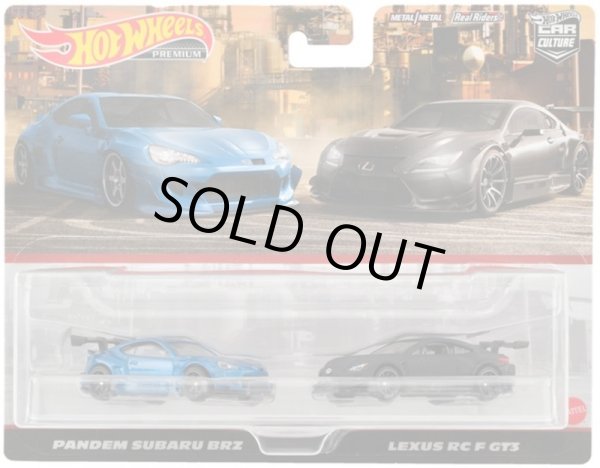 画像1: 2023 HW CAR CULTURE "PREMIUM 2PACK" 【パンデム スバル BRZ / レクサス RC F GT3】BLUE-BLACK/RR