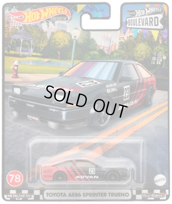 画像1: 【仮予約】PRE-ORDER - 2023 HW BOULEVARD 【トヨタ AE86 スプリンタートレノ - ADVAN】BLACK/RR(8月中旬入荷予定）(ショートした場合は先着順となります）