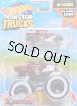 画像: 2022 HW MONSTER TRUCKS!  DUO【BONE SHAKER】 DK.RED (includes HOT WHEELS CAR)(予約不可）