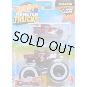 画像: 2022 HW MONSTER TRUCKS!  DUO【BONE SHAKER】 DK.RED (includes HOT WHEELS CAR)(予約不可）