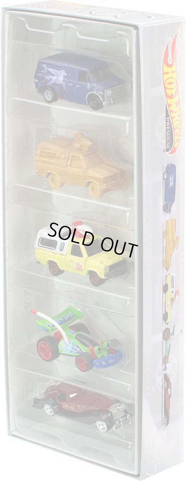 画像1: 【US版】 2023 HW "DISNEY 100TH" 【5 CAR SET BOX】GUINEVERE VAN/PIZZA PLANET TRUCK(WOOD)/PIZA PLANET TRUCK/TOY STORY RC CAR/CRUELLA DE VIL/RR