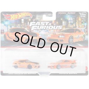 画像: 2023 HW CAR CULTURE "PREMIUM 2PACK" 【"ワイルド・スピード"  2021 トヨタ GR スープラ / トヨタ スープラ】ORANGE/RR