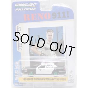 画像: 2023 GREENLIGHT HOLLYWOOD SERIES 38 【1998 FORD CROWN VICTORIA INTERCEPTOR】BLACK-WHITE(RENO911!) (GREEN MACHINE)