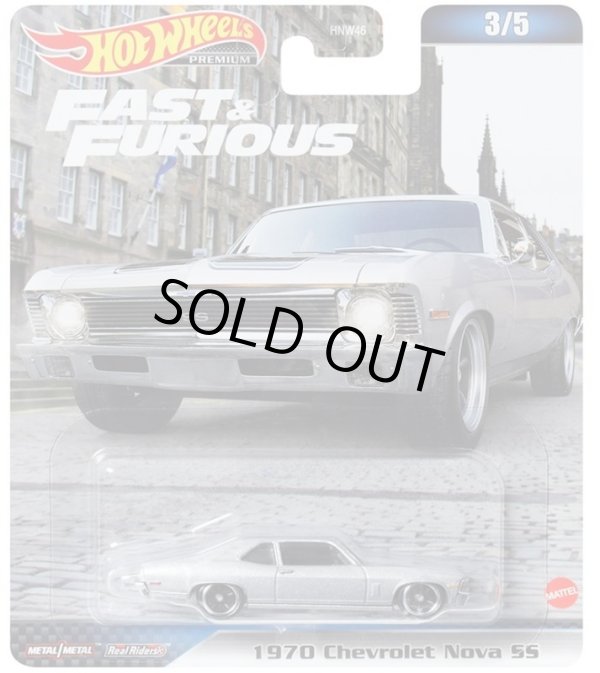 画像1: 2023 HW FAST & FURIOUS (ワイルド・スピード) 【1970 シボレー ノヴァ SS】 LT.GRAY/RR
