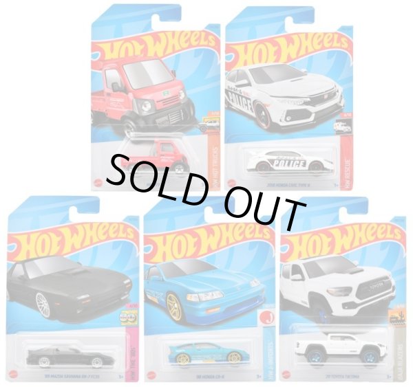 画像1: 【仮予約】PRE-ORDER - 【 HOT WHEELS ベーシック 日本車5種セット(国内流通版/裏面日本語)】(12月初旬入荷予定）