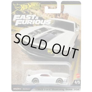 画像: 【仮予約】PRE-ORDER - 2024 HW FAST & FURIOUS (ワイルド・スピード) 【1969 フォード マスタング ボス 302】WHITE/RR(2024年5月下旬入荷予定）