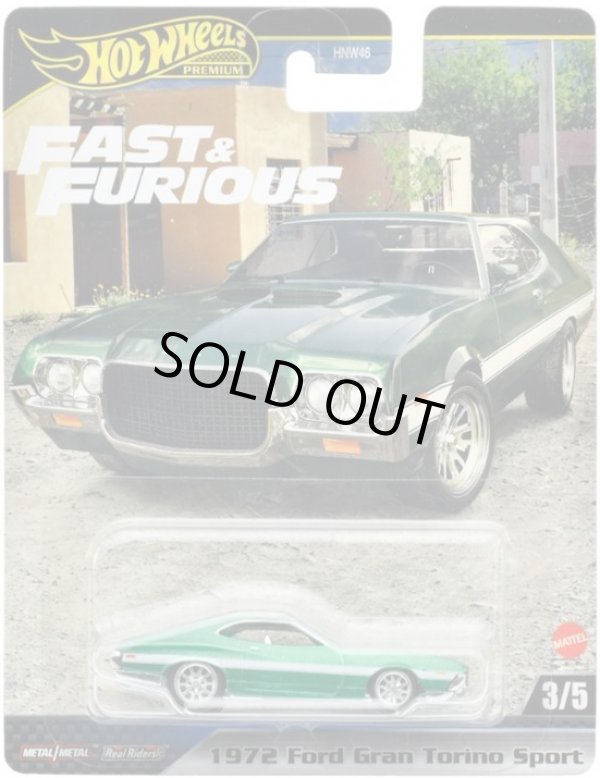 画像1: 2024 HW FAST & FURIOUS (ワイルド・スピード) 【1972 フォード グラン トリノ スポーツ】GREEN/RR