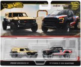 画像: 2024 HW CAR CULTURE "PREMIUM 2PACK" 【フォード ブロンコ R/ ’17フォード F-150 ラプター】LT.BROWN-BLACK/RR