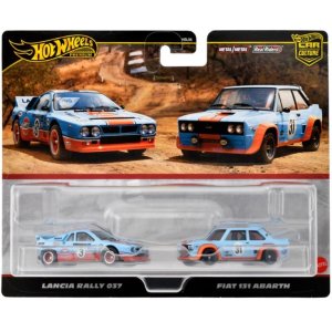 画像: 2024 HW CAR CULTURE "PREMIUM 2PACK" 【"GULF" ランチア ラリー 037/ フィアット 131 アバルト】LT.BLUE/RR