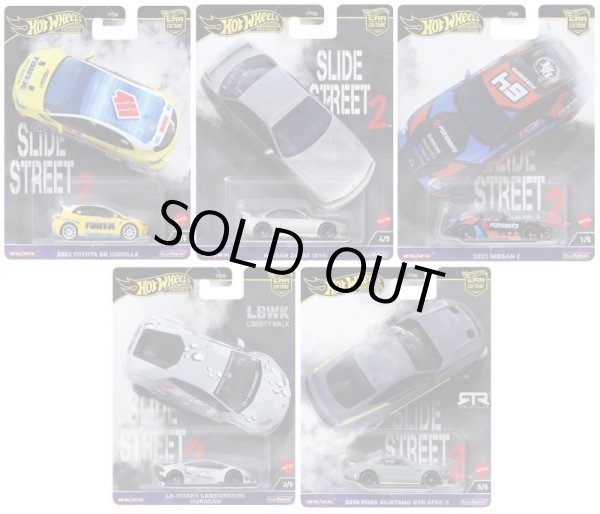 画像1: 2024 HW CAR CULTURE 【スライド ・ストリート 5種セット】日産 240SX (S14)/2023 トヨタ GR カローラ/2023 日産Z/リバティーワークス ランボルギーニー ウラカン/2018 フォード マスタング RTR スペック5 