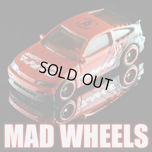 画像1: MAD WHEELS (マッドホイール） 【Navda HONDA CR-X (カスタム完成品）】RED-BLACK/RR (送料サービス適用外) 