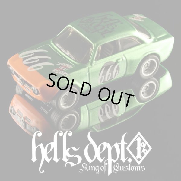 画像1: HELLS DEPT 2024 - DOUBLE LOSER[S] 【666Racing ALFAROMEO JULIA GTA (カスタム完成品）】GREEN/RR （送料サービス適用外）