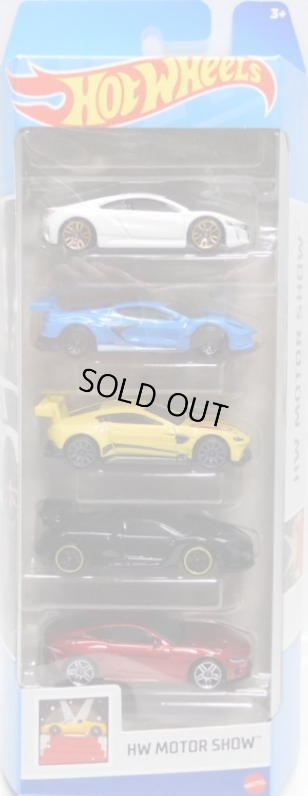 画像1: 【US版】2024 5PACK 【HW MOTOR SHOW】'17 Acura NSX / Corvette C8.R / Aston Martin Vantage GTE / McLaren Senna / '20 Jaguar F-Type（予約不可）