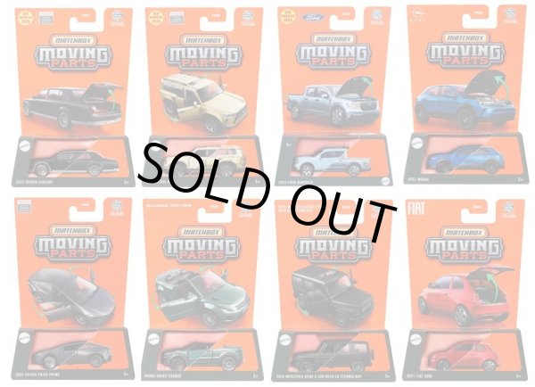 画像1: 【2025 MATCHBOX MOVING PARTS　"B"アソート 8個入り】2023 トヨタ センチュリー/2024 レクサス GX/2023 フォード マーベリック/オペル モッカ/2023 トヨタ プリウス プライム/レンジローバー イヴォーク/2024 メルセデス・ベンツ G 580 With EQ Technology/2021 フィアット 500E/(2025年3月下旬入荷予定）