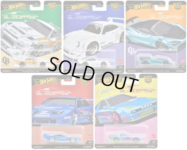 画像1: 2025 HW CAR CULTURE 【シルエット - 5種セット】LB-ER34 スーパーシルエット 日産 スカイライン/RWB ポルシェ 930/リバティワークス マクラーレン 720S/日産 300ZX/マツダ RX-7 FC パンデム