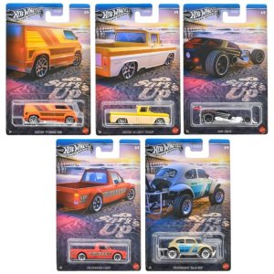 画像: 2025 HW オートモーティブ【SURF'S UP 5種セット】カスタム '77 ダッジバン/カスタム '62 シェビー ピックアップ/サーフクレート/フォルクスワーゲン キャディ/フォルクスワーゲン バハバグ