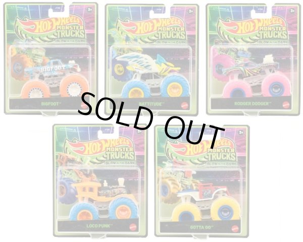 画像1: 【仮予約】PRE-ORDER - 2025 HW MONSTER TRUCKS! 【光る！モンスタートラック Bアソート (6個入り）】(2025年5月下旬入荷予定）