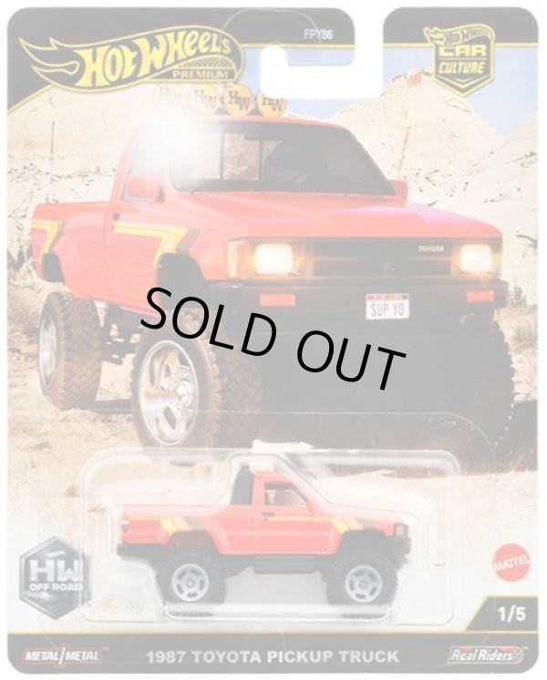 画像1: 【仮予約】PRE-ORDER - 2025 HW CAR CULTURE "HW オフロード" 【1987 トヨタ ピックアップトラック】RED/RR (2025年5月末入荷予定）
