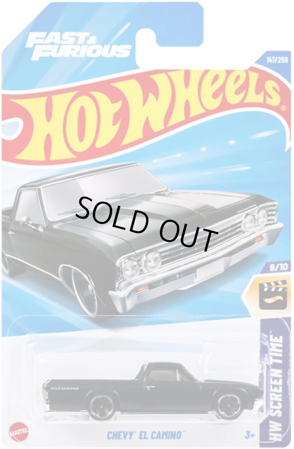 画像1: 【仮予約】PRE-ORDER - 【"FAST & FURIOUS" シェビー エルカミーノ(国内流通版/裏面日本語)】BLACK(2025年6月初旬入荷予定）