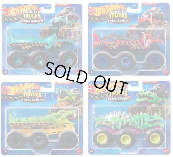 画像1: 【仮予約】PRE-ORDER - 2025 HW MONSTER TRUCKS! 【モンスタートラック トランスポーター Gアソート (4個入り）】(2025年6月下旬入荷予定）