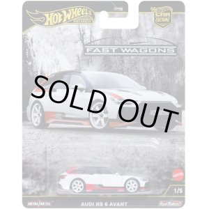 画像: 【仮予約】PRE-ORDER - 2025 HW CAR CULTURE "ファスト・ワゴン" 【アウディ RS 6 アバント】WHITE/RR (2025年6月下旬(2)入荷予定）