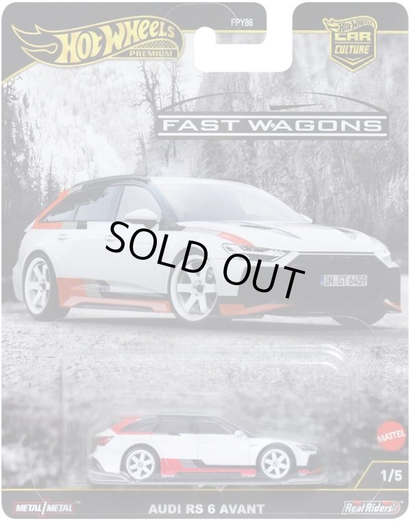 画像1: 2025 HW CAR CULTURE "ファスト・ワゴン" 【アウディ RS 6 アバント】WHITE/RR