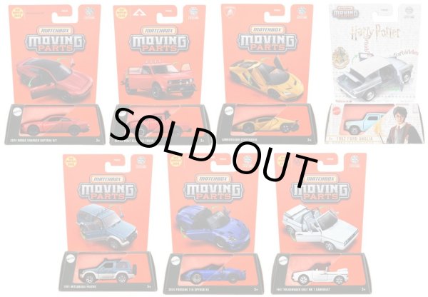 画像1: 【仮予約】PRE-ORDER - 【2025 MATCHBOX MOVING PARTS　"E"アソート 8個入り】2024 ダッジチャージャー デイトナ　R/T/アルファ ウルフ トラック/1991 三菱 パジェロ/2024　ポルシェ　718　スパイダーRS/1987 フォルクスワーゲン ゴルフ MK1 カブリオレ/ランボルギーニ チェンテナリオ/1962 フォード アングリア(2025年6月下旬(2)入荷予定）