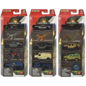 画像: 【仮予約】PRE-ORDER - 2025 MATCHBOX【 ジュラシック・ワールド  5パック3種セット】恐竜捕獲チーム/ラピッド ゲッタウェイ　ユニット/アドベンチャー シーカーズ(2025年6月下旬(2)入荷予定）