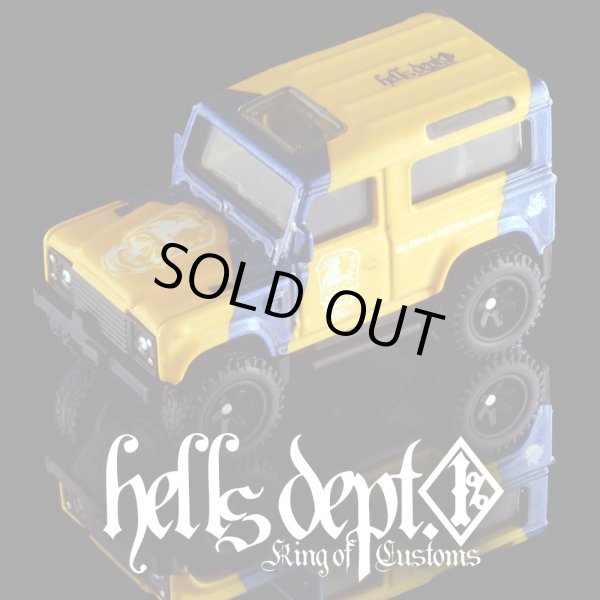 画像1: HELLS DEPT 2025 - DOUBLE LOSER[S] 【Camelboro Landrover Defender (カスタム完成品）】YELLOW-BLUE/RR （送料サービス適用外）