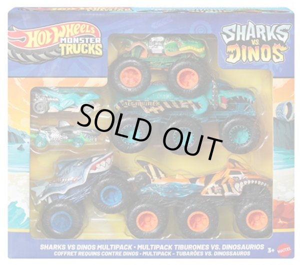 画像1: 【仮予約】PRE-ORDER - 2025 HW MONSTER TRUCKS! 【シャーク vs. ダイノ コレクションセット】(2025年7月中旬入荷予定）