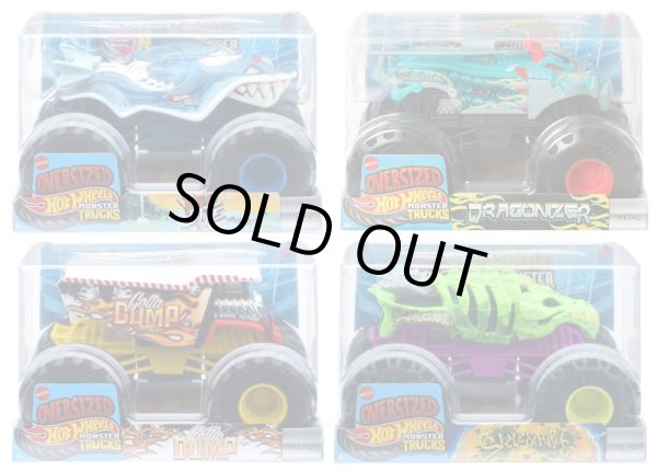画像1: 【仮予約】PRE-ORDER - 2025 HW MONSTER TRUCKS! 【1/24 ビッグサイズ　Kアソート4種セット】 (2025年7月中旬入荷予定）