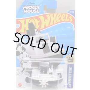画像: 【"MICKEY MOUSE" DISNEY STEAMBOAT】WHITE-BLACK