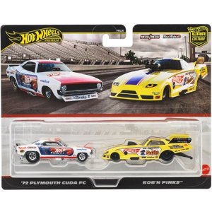画像: 【仮予約】PRE-ORDER - 2025 HW CAR CULTURE "PREMIUM 2PACK" 【'72 プリマス クーダ FC /ロブ・ン・ピンクス】WHITE/YELLOW/RR(2025年8月下旬入荷予定）(ショートした場合は先着順となります）