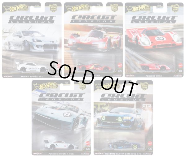 画像1: 【仮予約】PRE-ORDER - 2025 HW CAR CULTURE 【サーキット レジェンズ  - 5種セット】パンデム スバル BRZ/フェラーリ 499P/ポルシェ 917KH/ポルシェ 911 GT3 R（992）/2024 フォード マスタング RTR スペック5-FD(2025年8月末入荷予定）