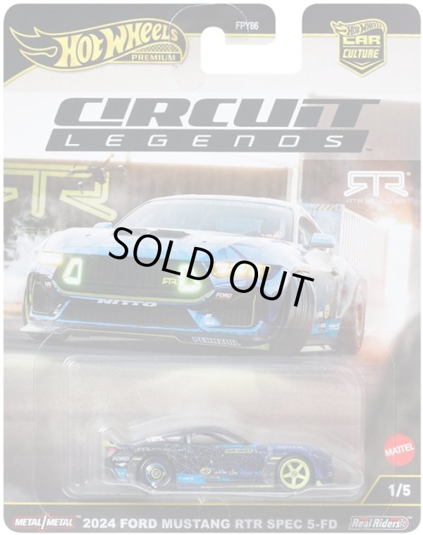 画像1: 2025 HW CAR CULTURE "サーキット レジェンズ" 【2024 フォード マスタング RTR スペック5-FD】BLUE/RR